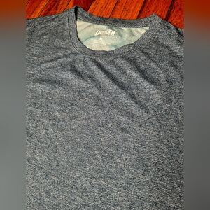 Duluth Trading Co Mens Size XL Relaxed Fit T Shirt Blue Green Stretch Nylon B5